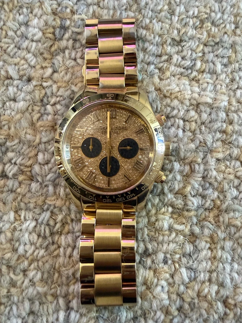 Michael Kors Women’s Layton Glitz Gold Watch MK5830